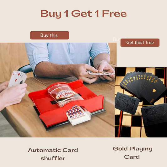 NEW Card shuffler Machine with FREE Gold Playing Card