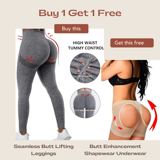 Seamless Butt Lifting Leggings for Women with FREE Butt Enhancement Shapewear Underwear