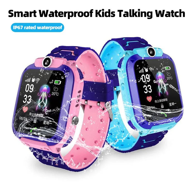 Kids Smart 2G Waterproof Watch with GPS Monitor SOS Alert and Sports Tracker