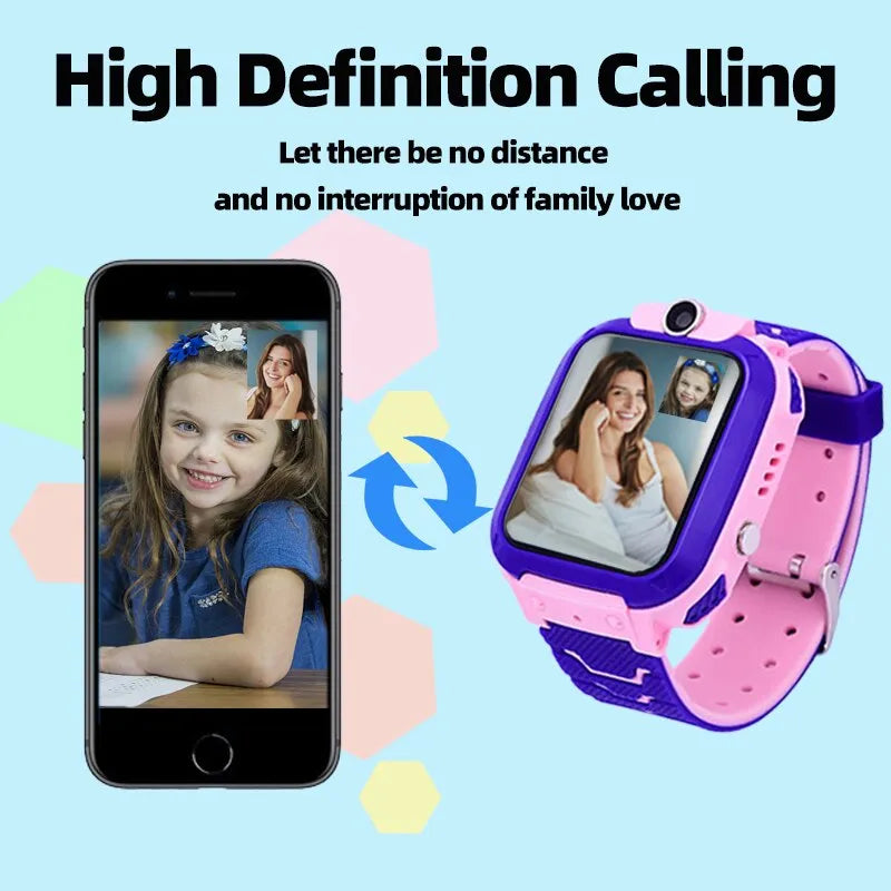 Kids Smart 2G Waterproof Watch with GPS Monitor SOS Alert and Sports Tracker