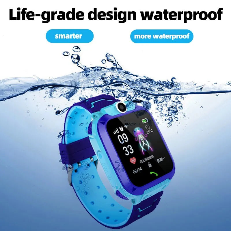 Kids Smart 2G Waterproof Watch with GPS Monitor SOS Alert and Sports Tracker