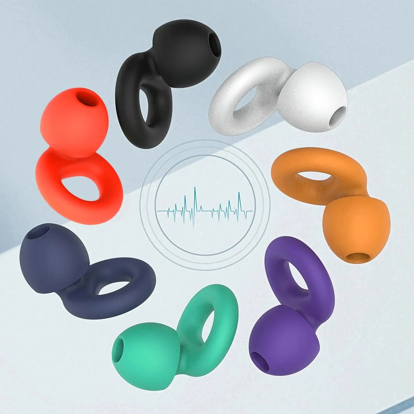 Soft Silicone Ear Plugs for Sleeping and Noise Reduction