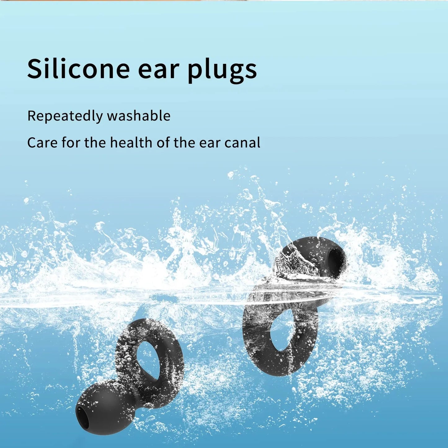 Soft Silicone Ear Plugs for Sleeping and Noise Reduction