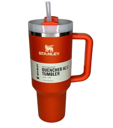 Stanley Quencher H2.0 FlowState Tumbler 40oz (Tigerlily) orange