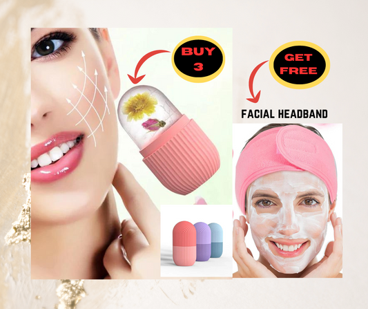 3PCS Beauty Lifting Ice Ball with FREE Adjustable Facial Headband
