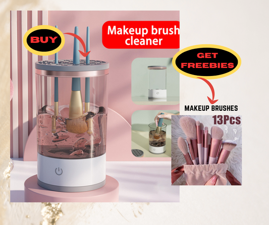 Automatic Makeup Brush Cleaner with FREE 13PCS Makeup Brushes