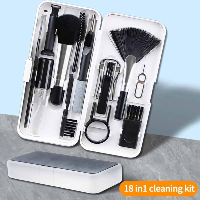 Computer Keyboard Earphones cleaning Brush Set 